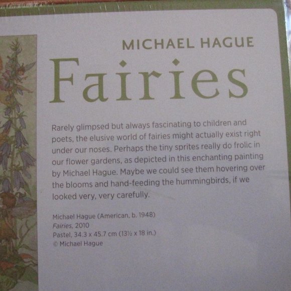 Michael Hague Fairies 300 Piece Jigsaw Puzzle Pomegranate Artpiece NEW Sealed - Picture 4 of 5